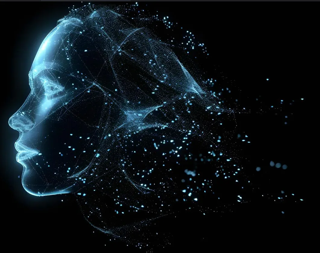 Testa olografica IA — QubiTrade AI Neural Core